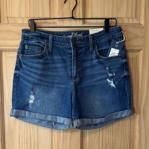 Women's Mid-Rise Boyfriend Denim Shorts